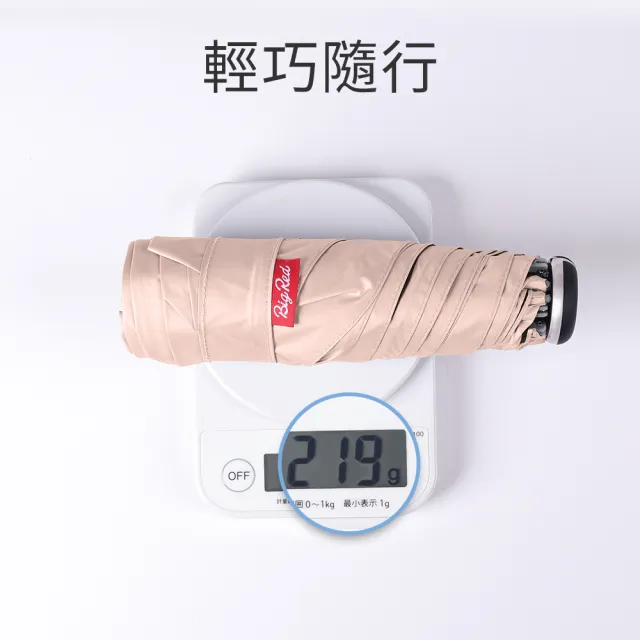 【雨傘王】BigRed 口袋傘 DARK 黑膠傘 手開傘 折疊傘 防曬降溫 1-2人撐(終身免費維修)