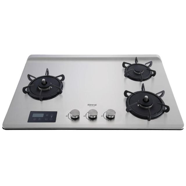 【林內】檯面式緻溫不銹鋼三口爐RB-A3760SL(原廠安裝)
