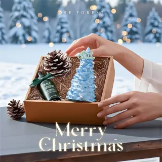【The Forest 癒森林】北歐極光聖誕樹擴香禮盒 含30ml品牌香氛油(聖誕節/交換禮物/居家香氛/聖誕香氛禮盒)
