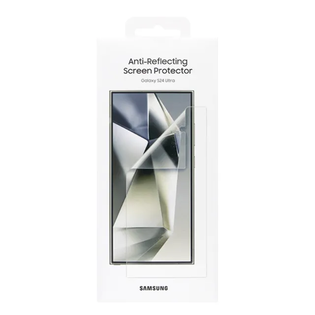 【Samsung 三星】Galaxy S24 Ultra 原廠抗反光螢幕保護貼 -內附 2片保貼(EF-US928)