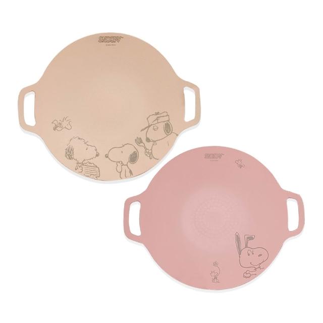 【COTD】SNOOPY聯名麥飯石烤盤/兩色(烤盤/露營/烤肉)