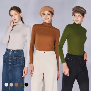 【KERAIA 克萊亞】魅力價-極致絲柔蠶絲加絨發熱衣(五色；M-XXL)