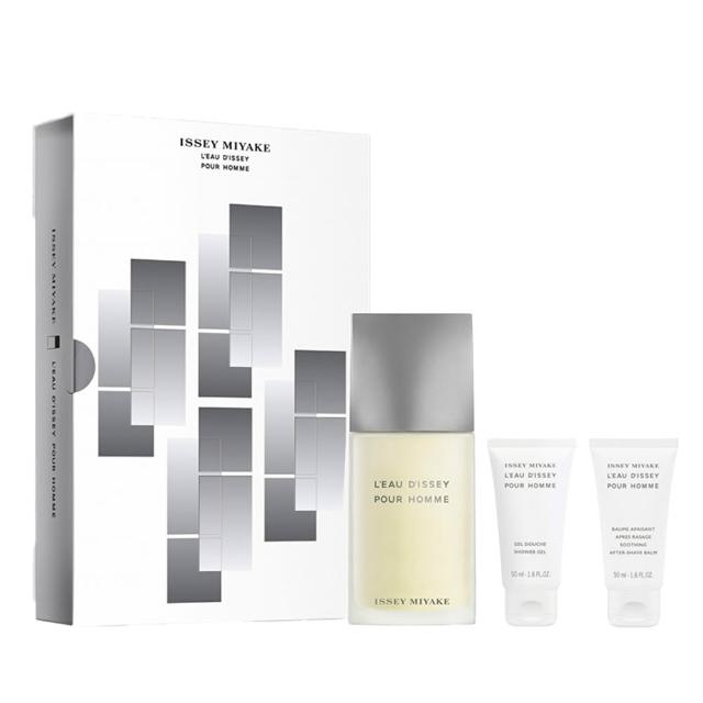 【ISSEY MIYAKE 三宅一生 官方直營】一生之水男性沐浴禮盒2024(男性淡香水125ml+沐浴膠50ml+鬍後乳50ml)