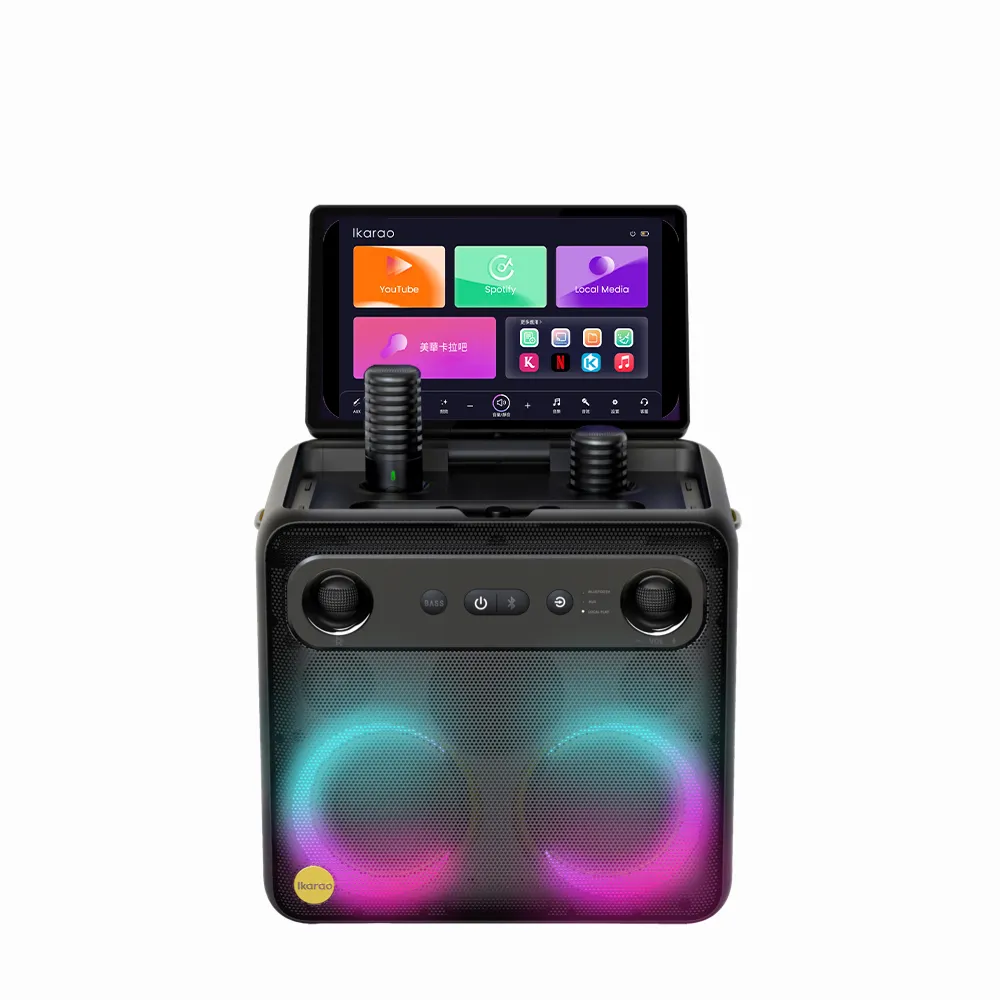 【IKARAO】愛克拉 X2一體式便攜卡拉OK機(家庭卡拉ok/伴唱機 /無線麥克風/點唱機)