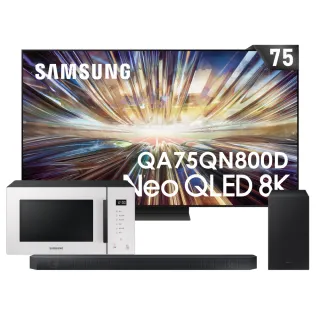 【SAMSUNG 三星】75型8K NeoQLED智慧連網 液晶顯示器 75QN800D(QA75QN800DXXZW)