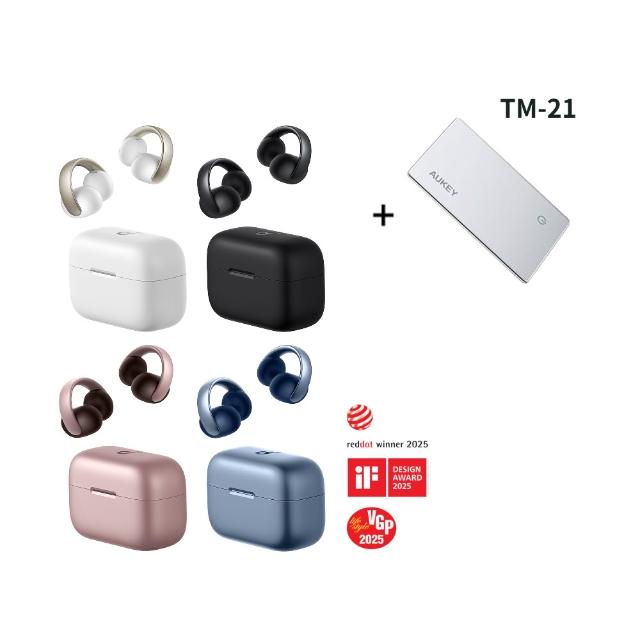 【soundcore】AeroClip 開放式藍牙耳夾耳機/TM-21 APPLE 專用輕薄追蹤定位器
