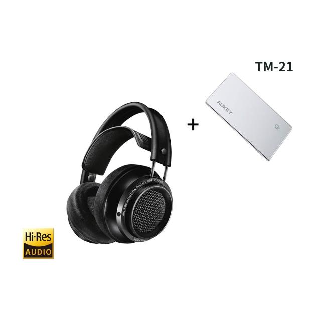 【Philips 飛利浦】Fidelio X2HR 耳罩式耳機/TM-21 APPLE 專用輕薄追蹤定位器