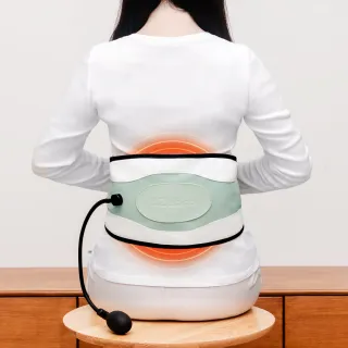 【3ZeBra 三隻斑馬】呼呼腰｜氣囊熱敷腰部按摩器(腰部熱敷 護腰帶 震動按摩 聖誕禮物 交換禮物)