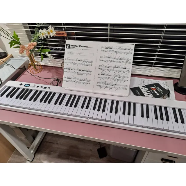 【Bora】BX-20無線藍牙法國DREAM音源力度鍵盤88鍵折疊式電鋼琴(數位電鋼 重力 重錘 折疊電鋼 無線藍牙連接)