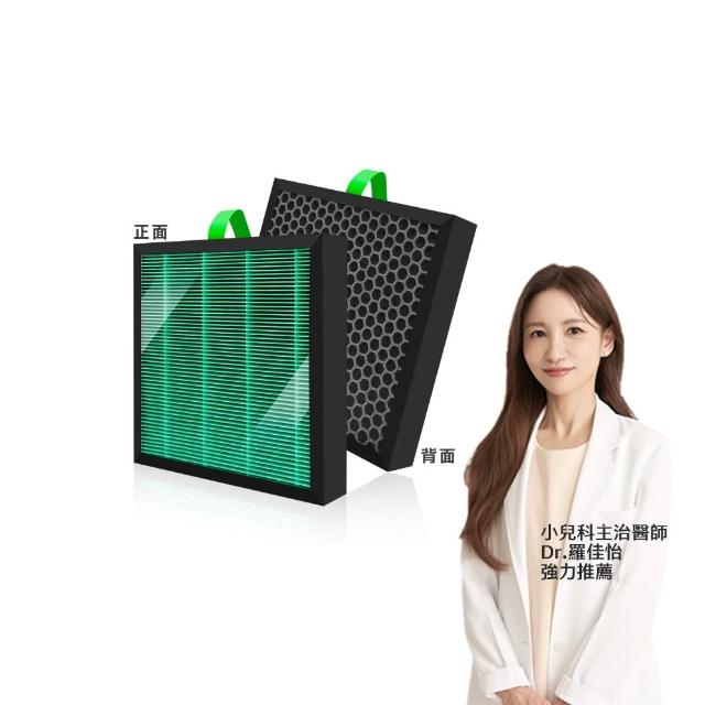 【Have Green Days 綠綠好日】兩入組_適用 Blueair 5400系列 5410i 5440i HEPA抗菌濾網(活性碳除臭)