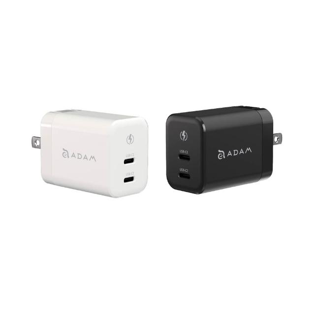 【ADAM 亞果元素】OMNIA X45C GaN 45W 雙孔快速電源供應器(三年保固)