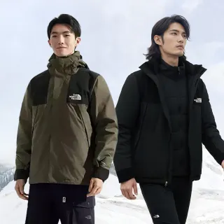 【The North Face 官方旗艦】男款DRYVENT防水羽絨內裡三合一外套(多款任選)