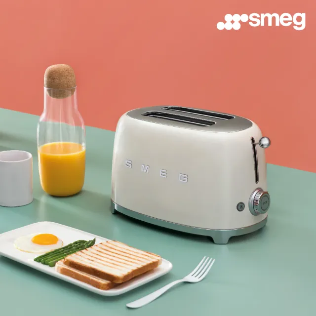 【SMEG】2片式烤麵包機-奶油色(TSF01CRUS 公司貨)