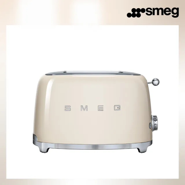 【SMEG】2片式烤麵包機-奶油色(TSF01CRUS 公司貨)