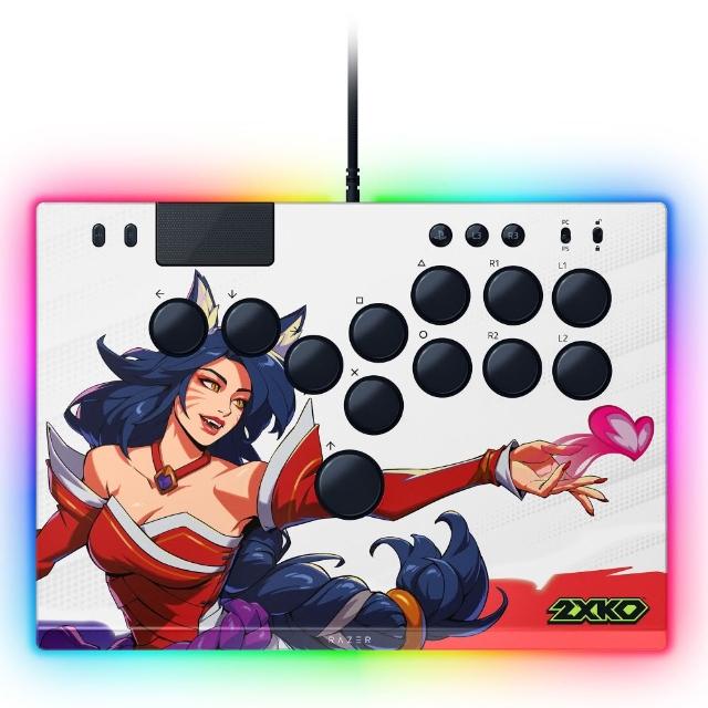 【Razer 雷蛇】Kitsune 2XKO按鈕街機控制器(控制器/大搖/Windows/PS5/PC-2XKO)