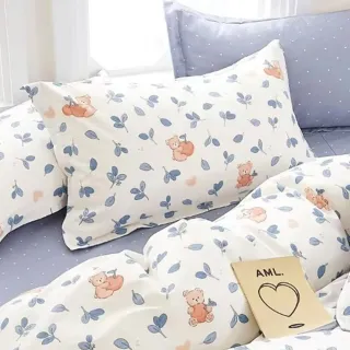 【MIT iLook】台灣製 純棉美式枕套1入(多款可選)