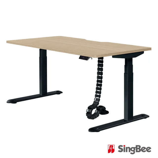 【SingBee 欣美】電動升降桌120x70cm SB-ETS-6 127(書桌 升降桌  電動桌 辦公桌 辦公桌 工作桌)
