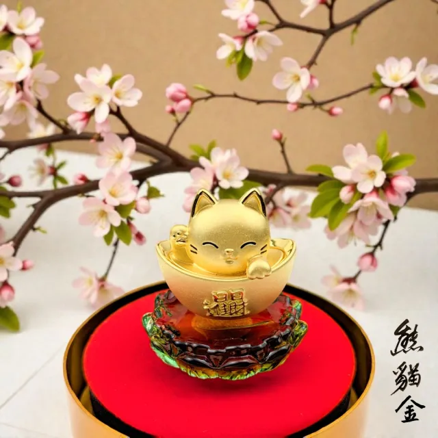 黃金擺飾財源滾滾招財貓1.58錢(黃金擺飾)