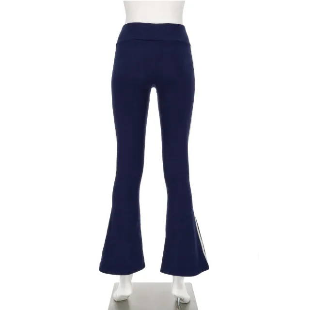 【adidas 愛迪達】W Knit Pant 女款 黑色 亞規 高腰 彈性 緊身 喇叭褲 運動 休閒 長褲 KC3130
