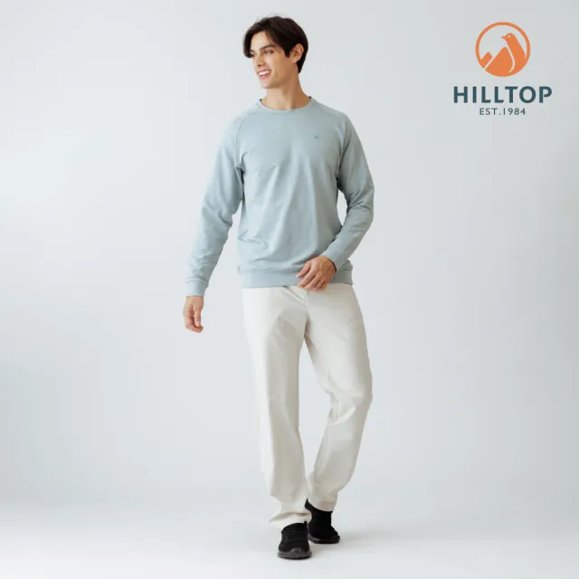 【Hilltop 山頂鳥】POLYGIENE抗菌吸濕快乾保暖彈性上衣 男款 淺綠｜PH51XMM4ECM0