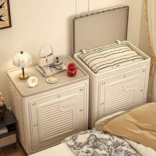 【ONE HOUSE】日蜜兒大容量側開附輪收納箱_任選2入(收納櫃 /置物箱/衣物收納/摺疊收納箱)