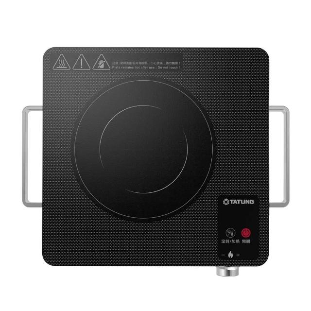 TATUNG大同 TCH-F1300BG 電陶爐,黑色系時尚設計,不挑鍋具適用各種材質,功率1200W以上快速加熱,適合110V/60Hz臺灣電壓使用。產品尺寸305(W)x72(H)x350(D)mm,輕巧2.1kg,保固1年,BSMI許可字號R31001,中國製造,安全可靠的家用煮食選擇。 TATUNG大同 TCH-F1300BG