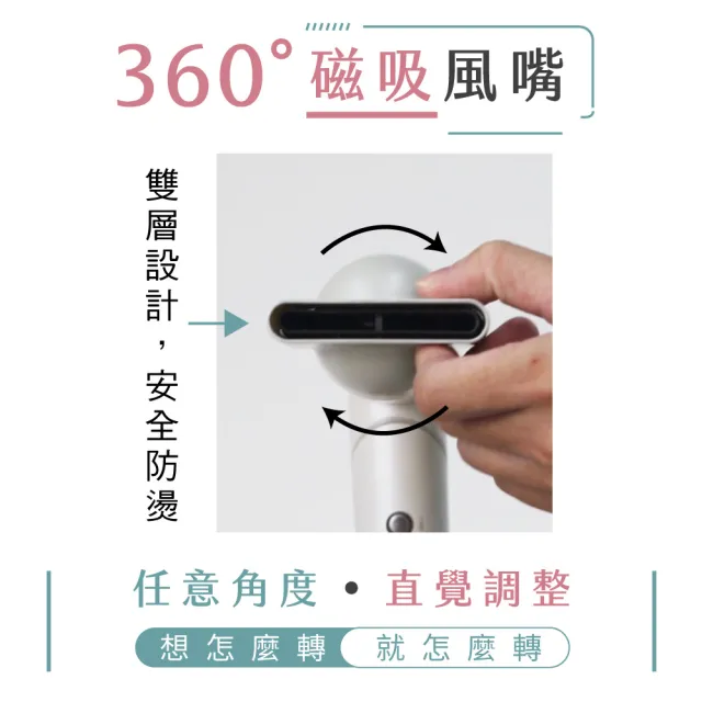 【KINYO】小旋風全球電壓無刷吹風機(可摺疊 附專屬收納袋 四億負離子 KH-9660)