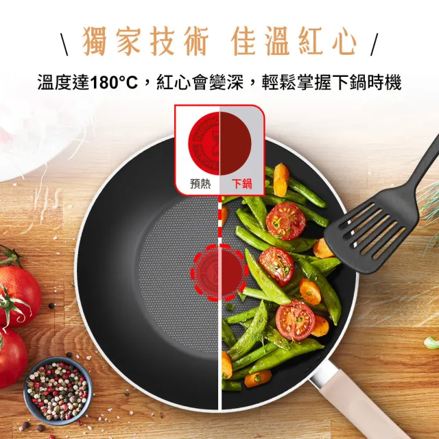 【Tefal 特福】Daisy系列20CM不沾鍋雙耳湯鍋-加蓋(IH爐可用鍋/電磁爐適用)