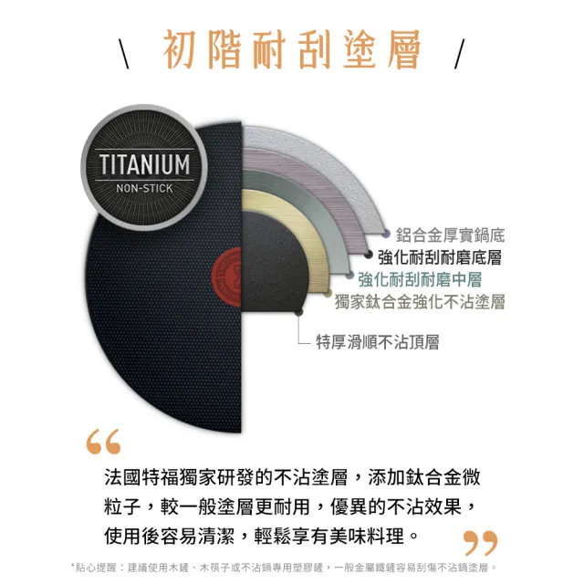 【Tefal 特福】Daisy系列28CM不沾鍋平底鍋+玻璃蓋(IH爐可用鍋/電磁爐適用)