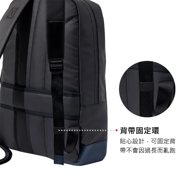 【Knirps 德國紅點傘】商務後背包 14吋筆電收納 YKK拉鍊 可掛行李桿設計(多色任選 送禮)