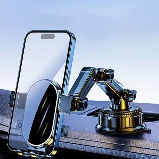 【MUAN】機械加長臂吸盤式車用手機架 中控台防震手機支架 車用導航架 車載支架