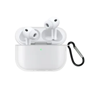 【Timo】for AirPods Pro3 TPU透明藍牙耳機保護套/耳機套(附掛勾)