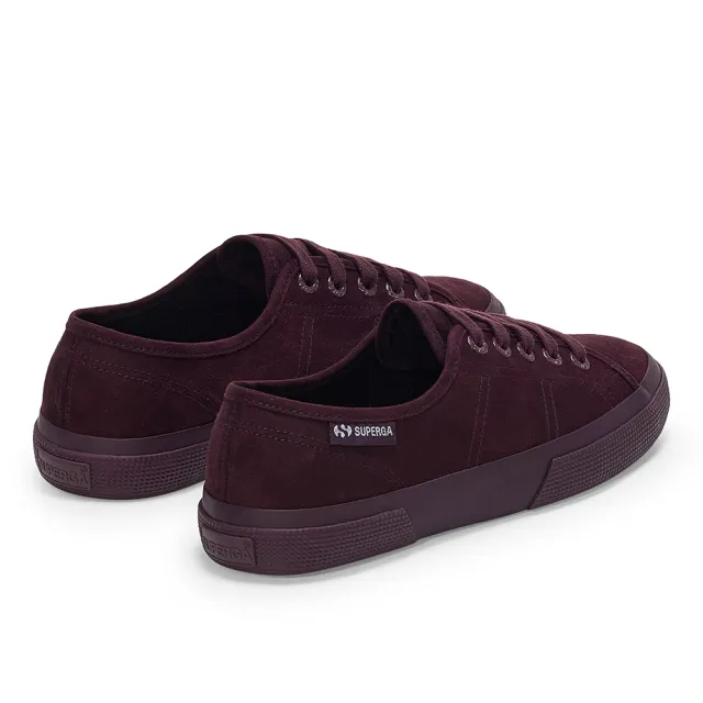 【SUPERGA】帆布鞋 女鞋 休閒鞋 3750 輕量系列 麂皮 酒紅色 S21682W-A6J