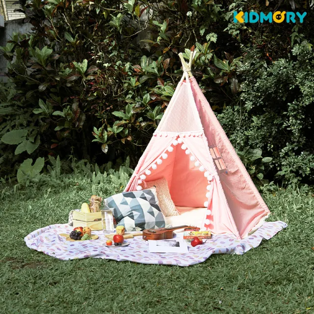 【KIDMORY】印地安遊戲帳篷-粉紅色(兒童帳篷 遊戲屋 印地安帳 兒童遊戲帳篷KM-562)