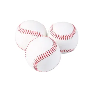 【晴安居】結實耐用手工縫製軟式棒球 直徑7公分安全兒童訓練用棒球(3入)