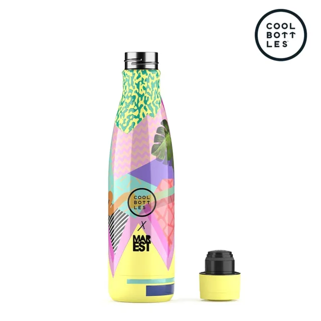 【Cool Bottles】雙層不鏽鋼真空保冷保溫杯500ml-地中海(歐美藝術家聯名款)