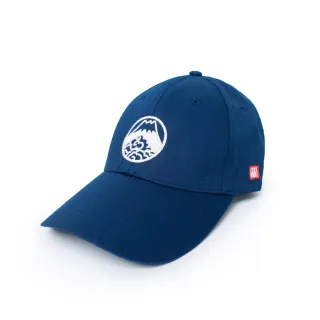 【EDWIN】江戶勝 男女裝 刺繡印花棒球帽(丈青色)