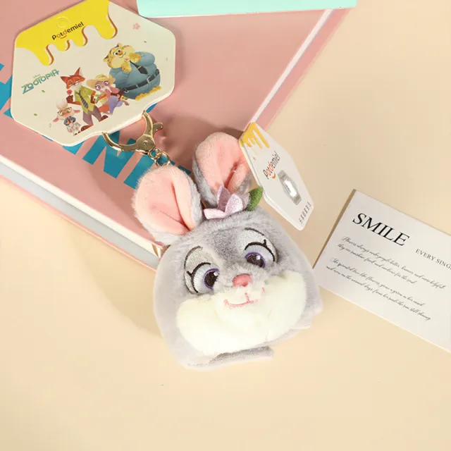 【Disney 迪士尼】雙11 動物方城市系列茱蒂尼克掛飾 吊飾 鑰匙包(兒童禮物)