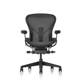 【Herman Miller】ystore雅浩家具 Aeron 3.0 旗艦款 石墨黑/B尺寸 人體工學椅(老闆椅、辦公椅)