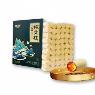 【YAOCHEN 瑤辰】54顆-陳年純艾柱1.8*2.7cm(艾灸柱 無煙艾柱 無煙艾灸)