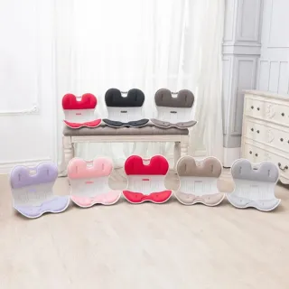 【Roichen】韓國 減壓舒適正脊坐墊/護脊椅墊/護腰靠墊 1入(正脊 美姿 椅背靠墊 聖誕交換禮物)