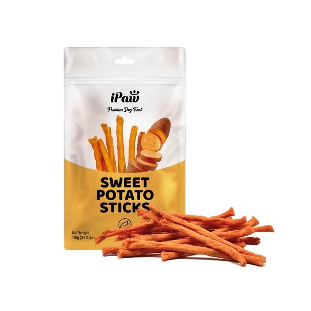 【iPaw】單一成分地瓜條 100g/包(狗零食/地瓜條/台灣製造/寵物零食)