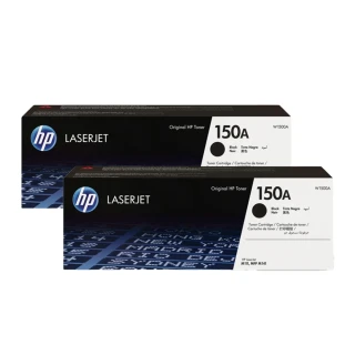 【HP 惠普】官方直營 2入組★150A LaserJet 黑色碳粉匣(W1500A)(LaserJet M111w/M141w)