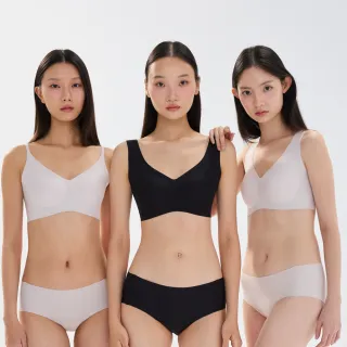 【24HRS】4件組－萊卡款 親膚無痕 內衣(無鋼圈內衣 女內衣 女內著 呼吸裸感 背心式)