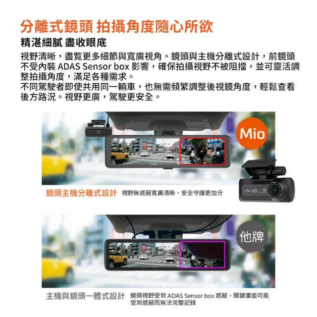 【MIO】MiVue R890WD 後視鏡型行車記錄器 前4K後4K(送-128G卡 行車紀錄器)