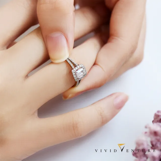 【Vividventure 亞帝芬奇】鉑金 GIA 50分 FSI1 天然鑽石 真鑽 戒指 古典靜謐