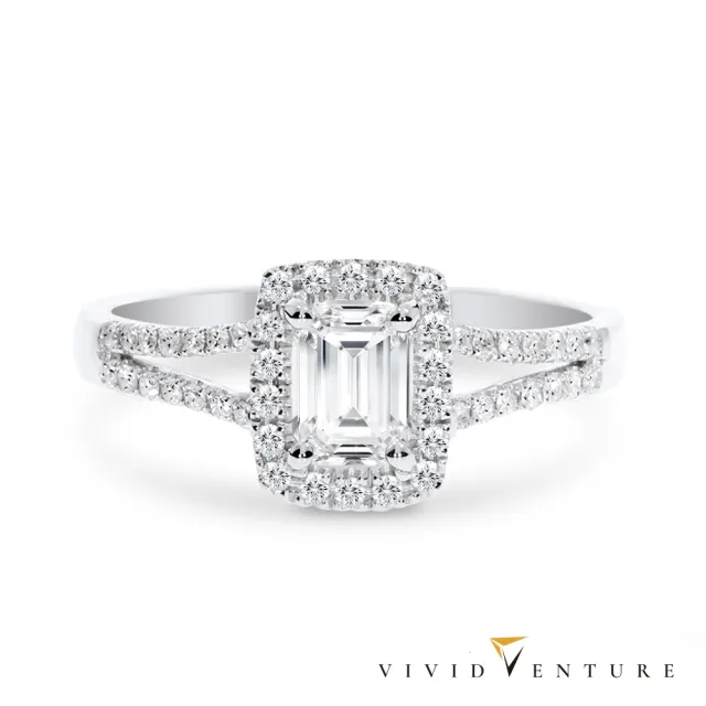 【Vividventure 亞帝芬奇】鉑金 GIA 50分 FSI1 天然鑽石 真鑽 戒指 古典靜謐