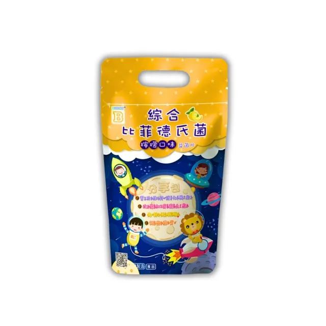 【東亞生技】綜合比菲德氏菌益菌片 檸檬口味 75g/袋 約45包入