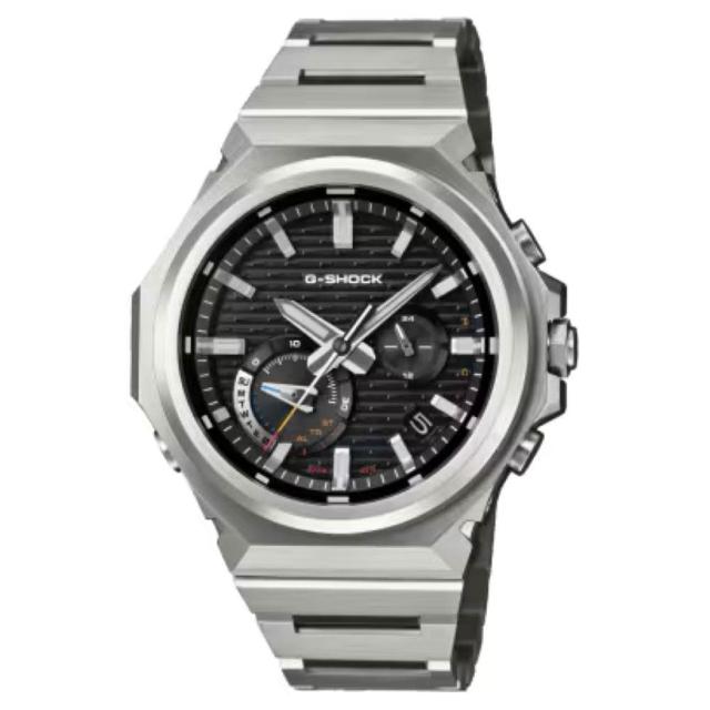 【CASIO 卡西歐】G-SHOCK 銳利極簡 太陽能藍芽 耐衝擊 金屬手錶(GST-B1000D-1A)