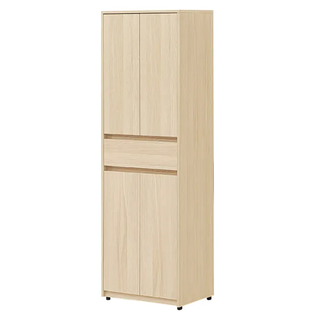 【Hampton 漢汀堡】娜朵白橡色中抽四門高鞋櫃(鞋櫃/玄關鞋櫃/置物櫃/收納櫃/櫃子)